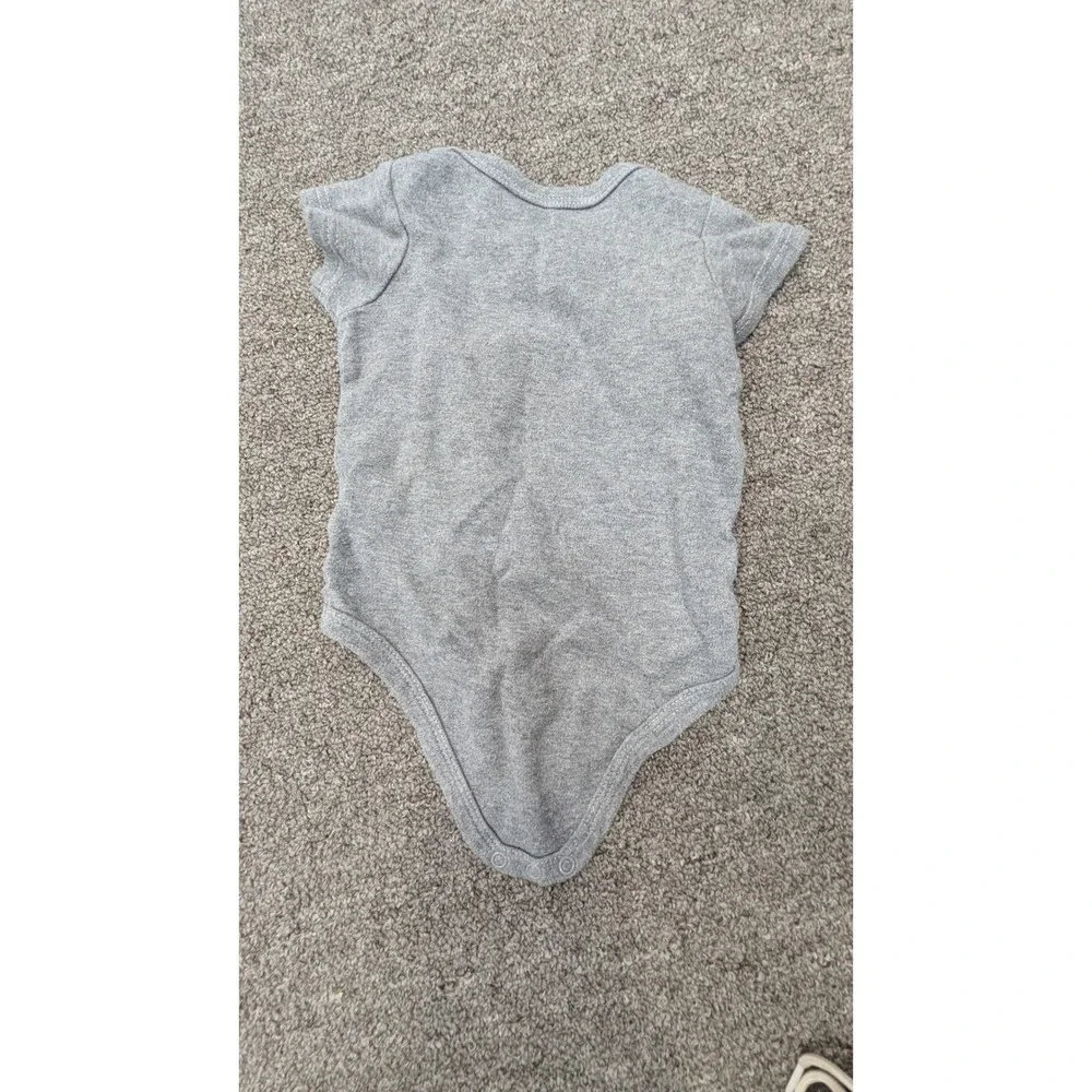 HB Baby Boys Gray Future‎ Draft Pick Football Graphic Bodysuit 6-9M